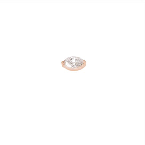navette cut stud 0,18 rose diamantenstecker ohrring ariane ernst