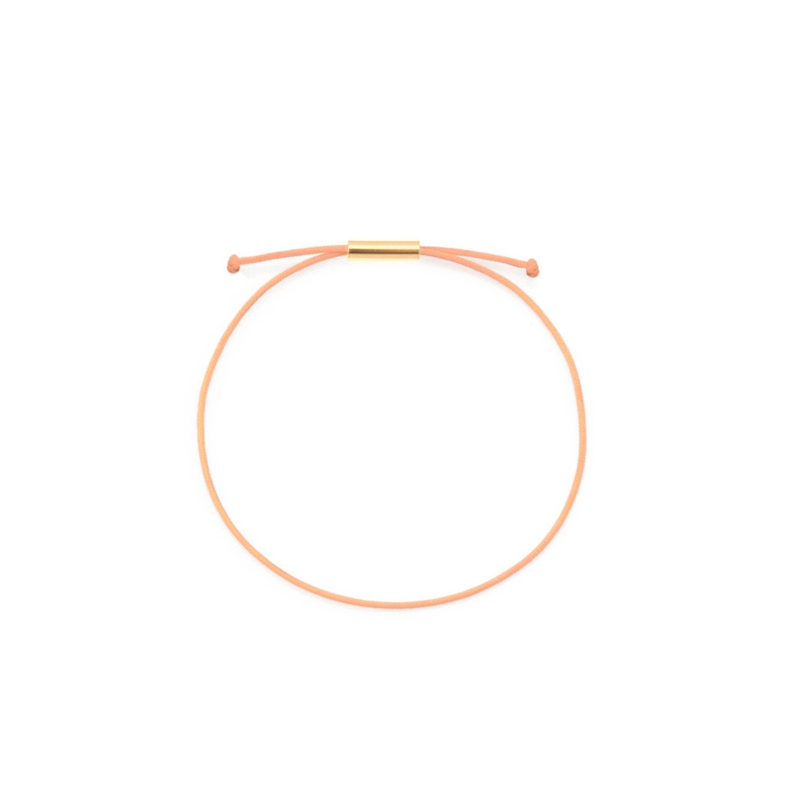 be patient armband peach gold