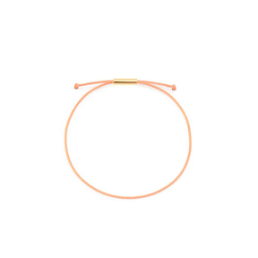 be patient armband peach gold