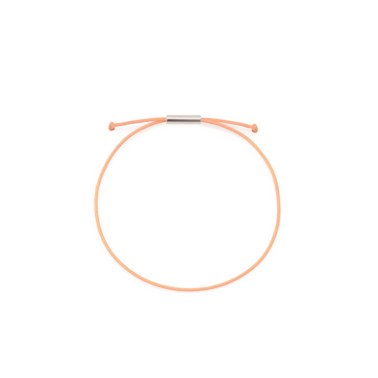 be patient armband peach silber