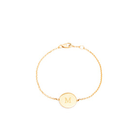 initial bracelet 1 Plättchen - Gold - Armband - Modeschmuck - ariane ernst