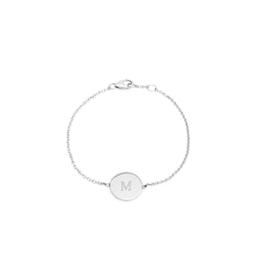 initial bracelet 1 Plättchen - Sterling Silber - Armband - Modeschmuck - ariane ernst
