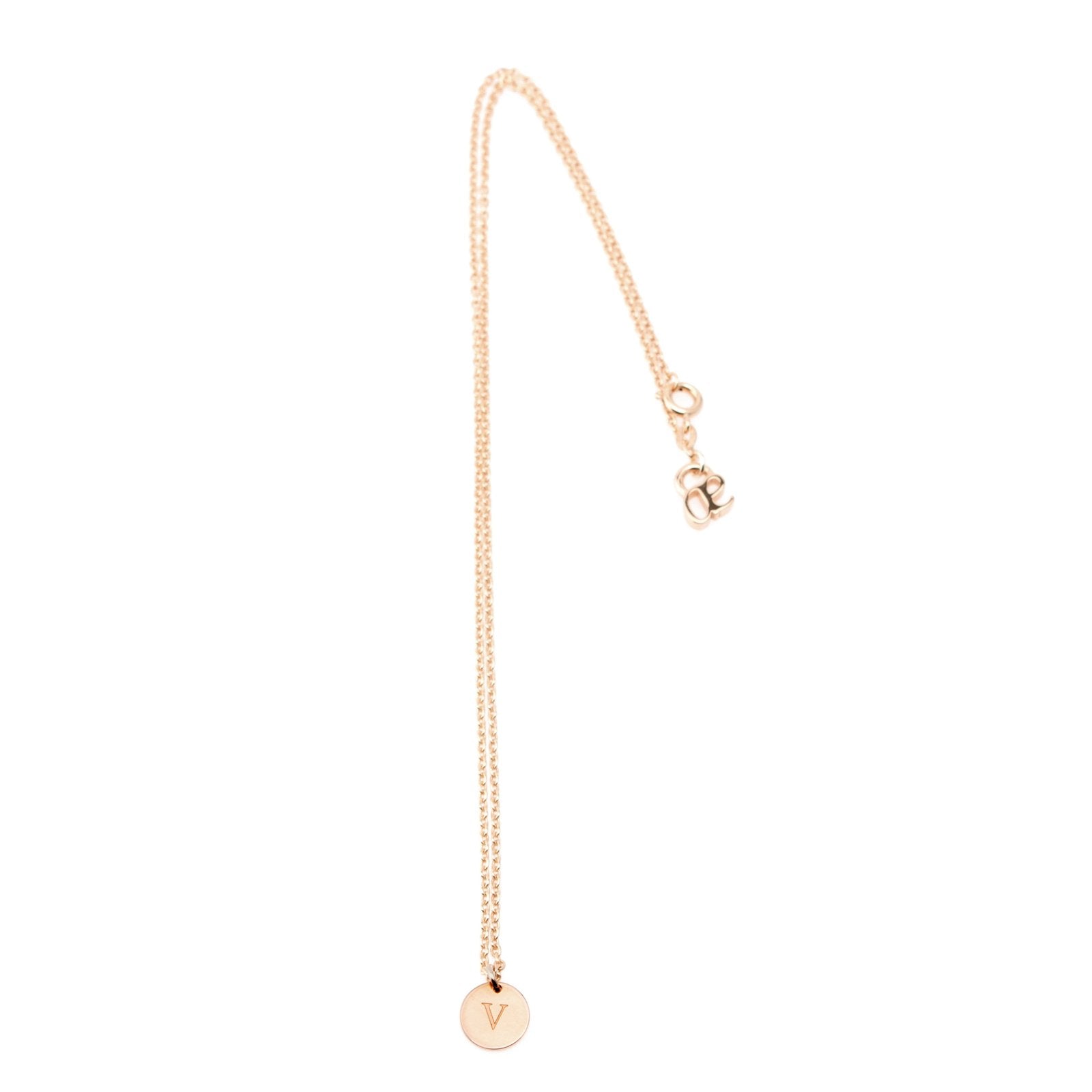 Letter Necklace David Von Necklace Initial Necklace W/ Pendant